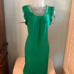Green Silk dress